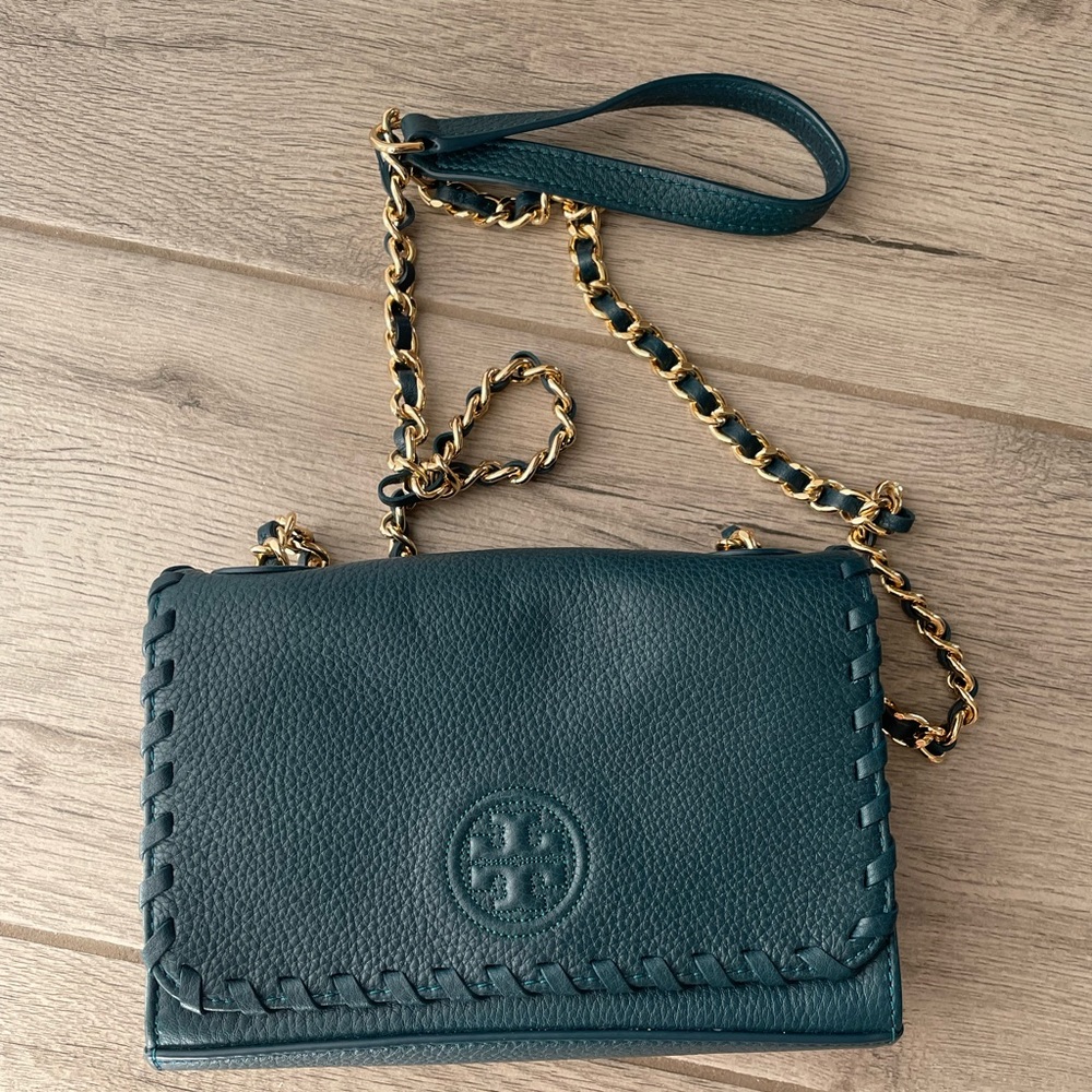 Tory burch leather crossbody bag